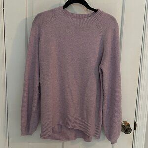 Nine West Balloon Sleeve Purple Sweater